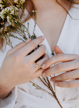 Load image into Gallery viewer, Amelie Ring - Champagne Quartz and Diamonds